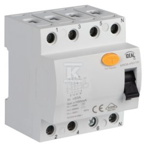 Wyłącznik różnicowo-prądowy, 4P KRD6-4/63/100 KANLUX IDEAL TS 23207