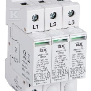 Ogranicznik przepięć KSD-T1+T2 275/180 3P KANLUX IDEAL TS 23921
