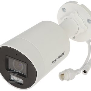 Kamera IP 4 Mpx ColorVu, obiektyw: 2.8mm, tuba, biała obudowa, LED 40m, Mikrofon + SD, IP67 DS-2CD2047G2H-LIU(2.8MM)(EF)