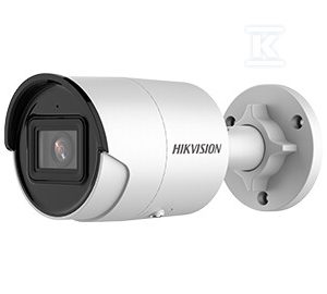 Kamera IP 8 Mpx AcuSense + DarkFighter, obiektyw: 2.8mm, tuba, biała obudowa, IR 40m, Mikrofon DS-2CD2086G2-IU(2.8MM)(C)