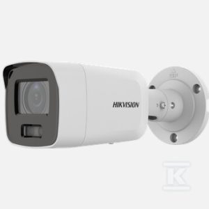 Kamera IP 8 Mpx ColorVu, obiektyw: 2.8mm, tuba, biała obudowa, LED 40m, Slot karty SD, IP67 DS-2CD2087G2-L(2.8MM)(C)