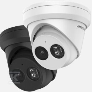 Kamera IP 4 Mpx AcuSense, obiektyw: 2.8mm, Turret, czarna obudowa, IR 30m, Mikrofon + SD, IP67 DS-2CD2343G2-IU(2.8MM)(BLACK)
