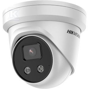Kamera IP 4 Mpx AcuSense, obiektyw: 2.8mm, Turret, biała obudowa, IR 30m, Slot karty SD, IP67 DS-2CD2346G2-I(2.8MM)(C)