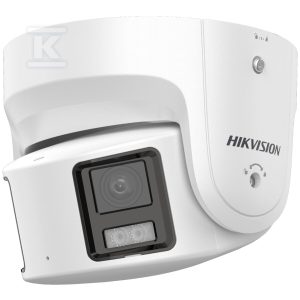 Kamera IP 8 Mpx ColorVu, obiektyw panoramiczny: 4mm, Turret, biała obudowa, LED 30m, Audio + Alarm DS-2CD2387G2P-LSU/SL(4MM)(C)
