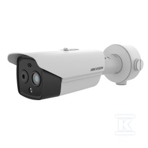 Kamera IP 4 Mpx Termowizja, obiektyw stałooogniskowy: 4,3mm, tuba, biała obudowa, IR 30m DS-2TD2628-3/QA