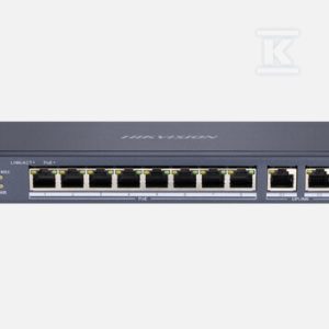 Niezarządzalny przełącznik PoE warstwy 2 (L2), 8 portów x10/100Mbps PoE i 2 porty DS-3E0310P-E/M