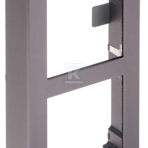Aluminiowa ramka montażowa natynkowa na 2 moduł, aluminiowa puszka i okablowanie w zestawie DS-KD-ACW2
