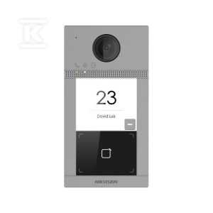Stacja bramowa do systemu IP Villa, jednoabonentowa, czytnik RFID 13,56MHz, kamera 2Mpx ,montaż natynkowy DS-KV8113-WME1(C)/SURFACE