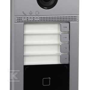 Stacja bramowa do systemu IP Villa, czteroabonentowa, czytnik RFID 13,56MHz, kamera 2Mpx DS-KV8413-WME1(C)