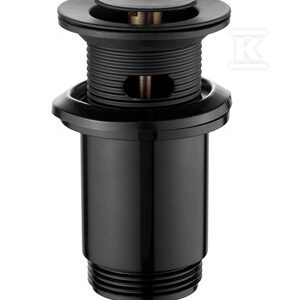 Korek click-clack, mosiężny, uniwersalny, duży grzybek, czarny SC-B1-174-V