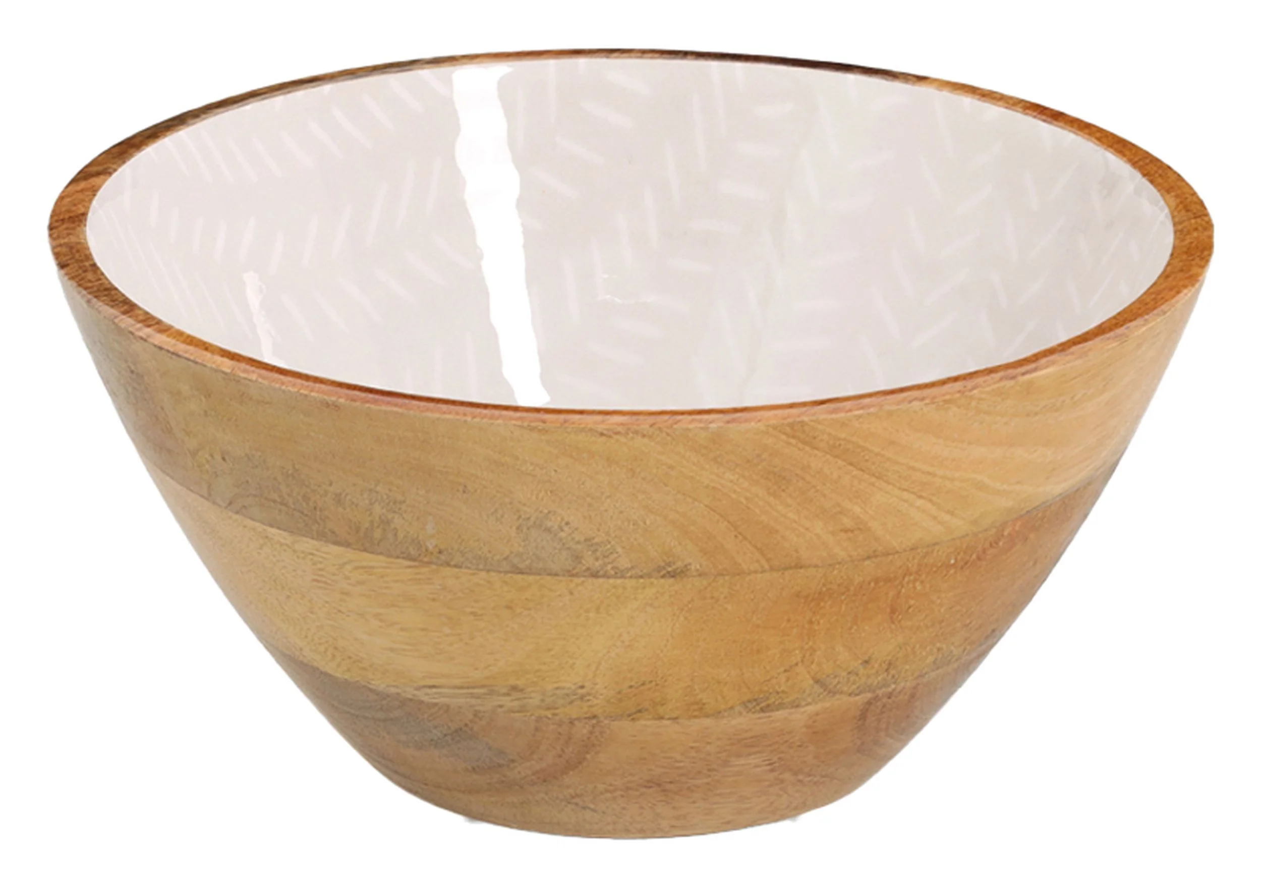Miska Cherrey 25×13 cm drewno mango beżowa