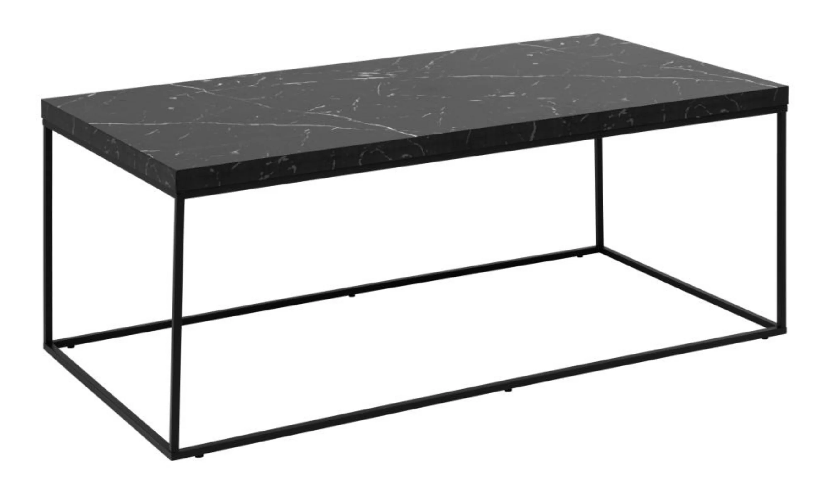 Stolik kawowy Pillys 110×55 cm cm czarny marmur