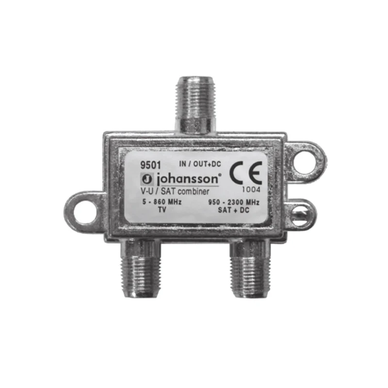 Satelitní slučovač 9501 Johansson, 1xSAT IF+1xTV terr., vnitřní
