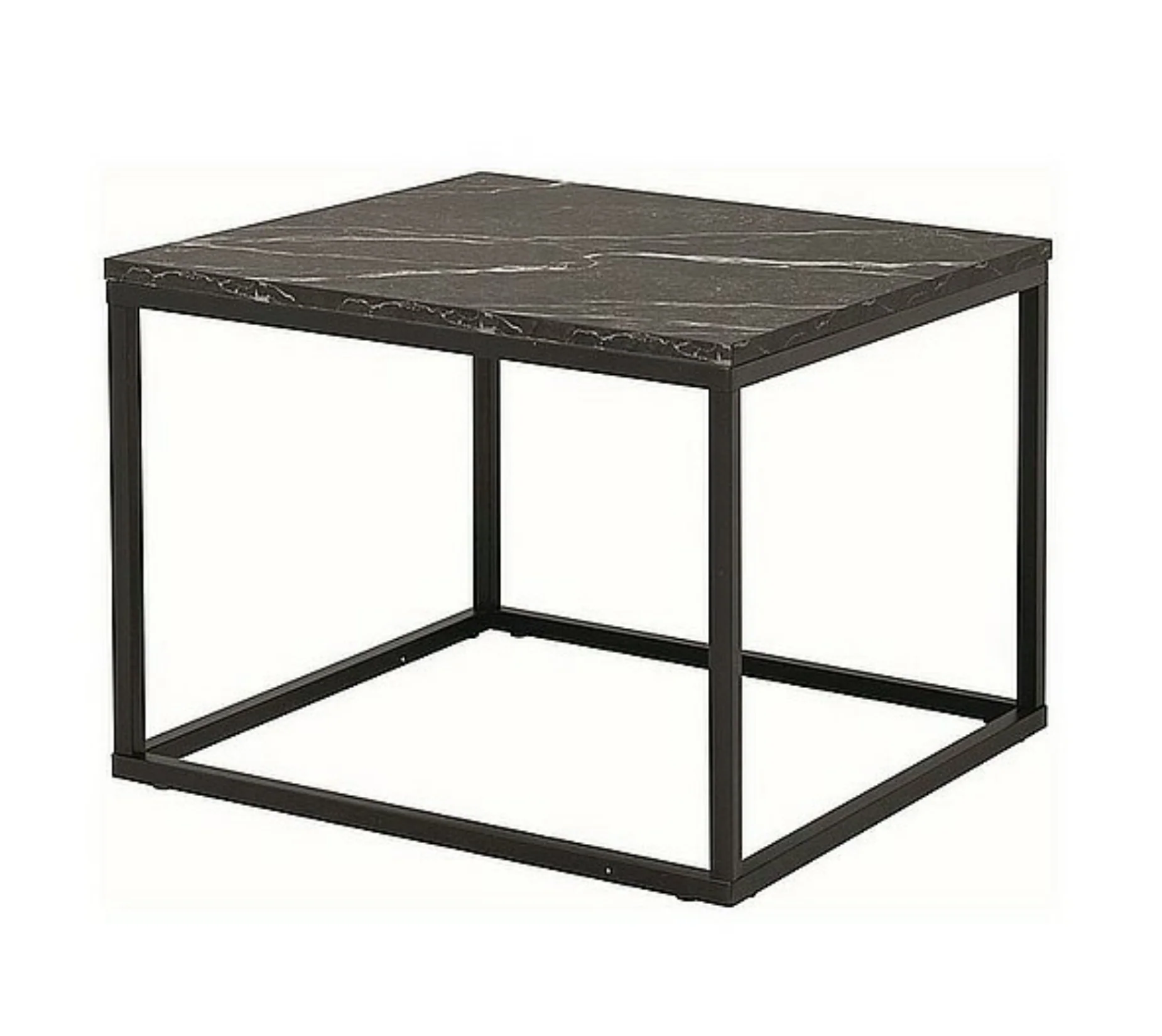 Stolik kawowy Rossi 60×60 cm czarny marmur