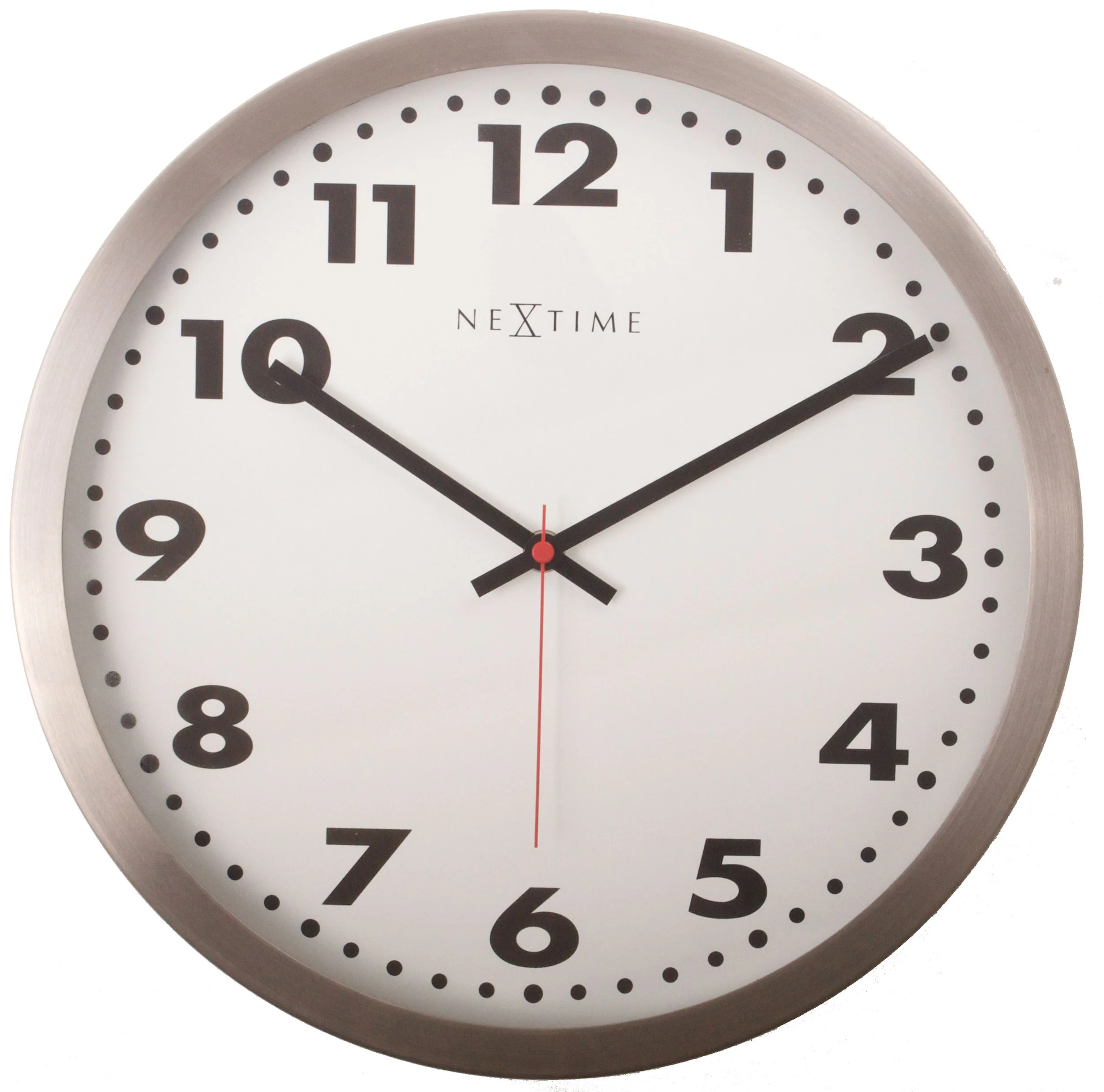 Zegar ścienny Arabic 25 cm biało-brązowy