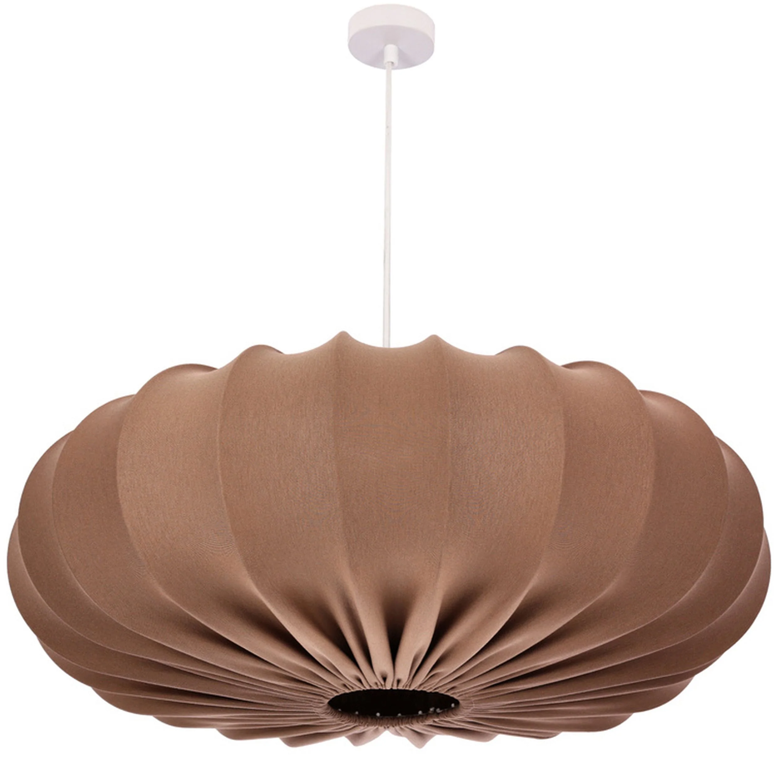 Lampa wisząca Cafee średnica 66 cm mokka z białą podstawą