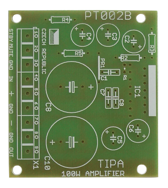 Plošný spoj TIPA PT002B PT003B PT005 PT006 Zesilovač 100W s TDA729x