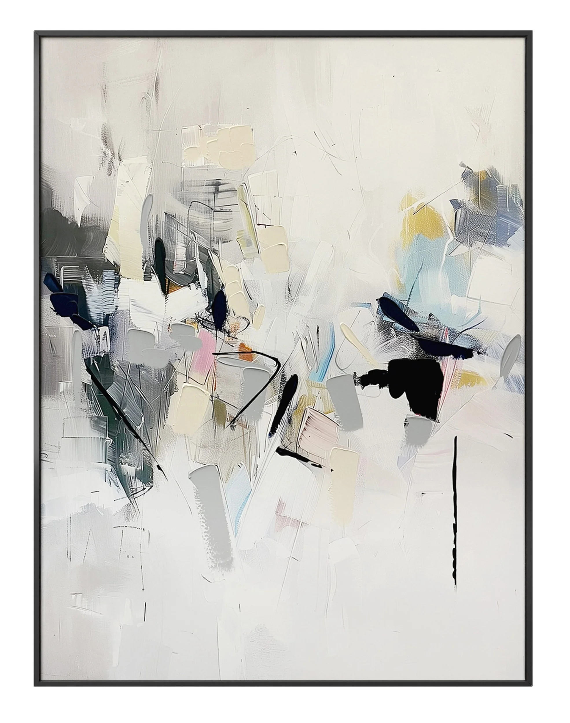 Obraz z ręcznie malowanymi elementami Cro 100×70 cm