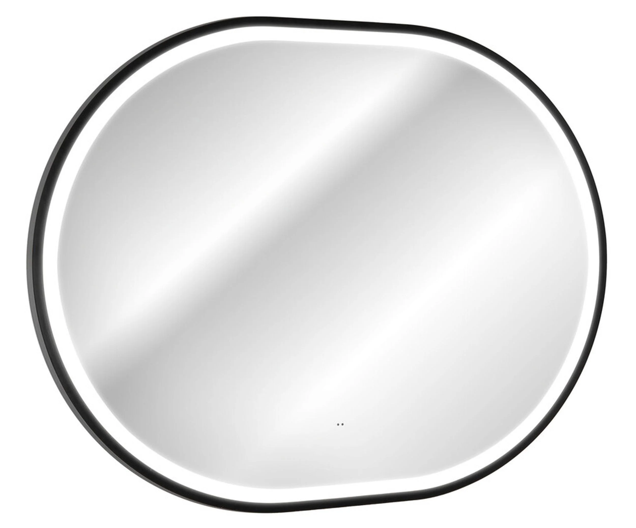 Lustro z oświetleniem LED Olimmi 90×70 cm w czarnej ramie