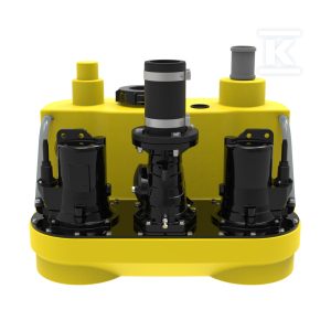 Kompletna wewnętrzna przepompownia ścieków 2 pompowa COMPLI 1010/4 BW HL JP50106
