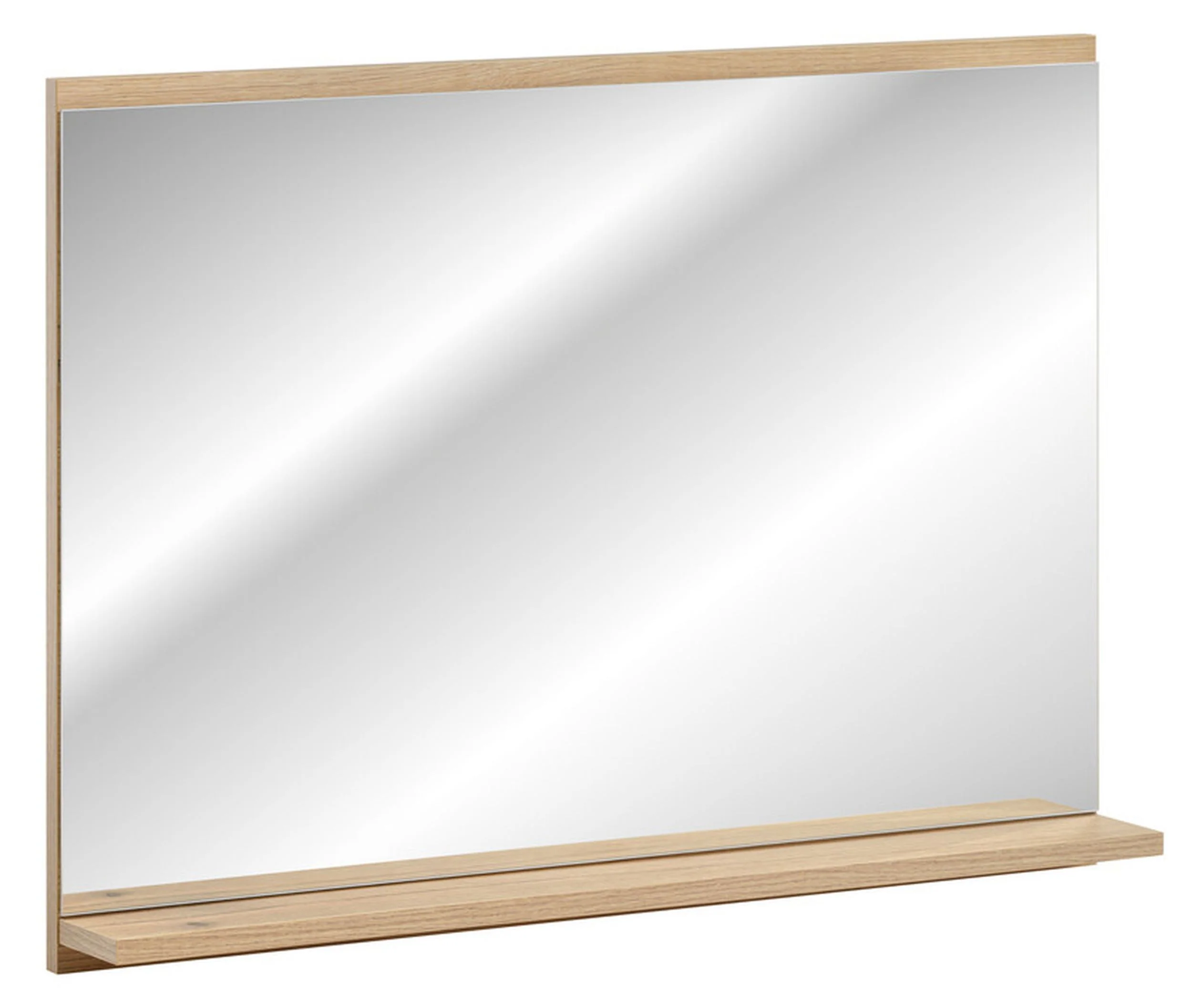 Lustro z półką Novia 80×57 cm dąb evoke