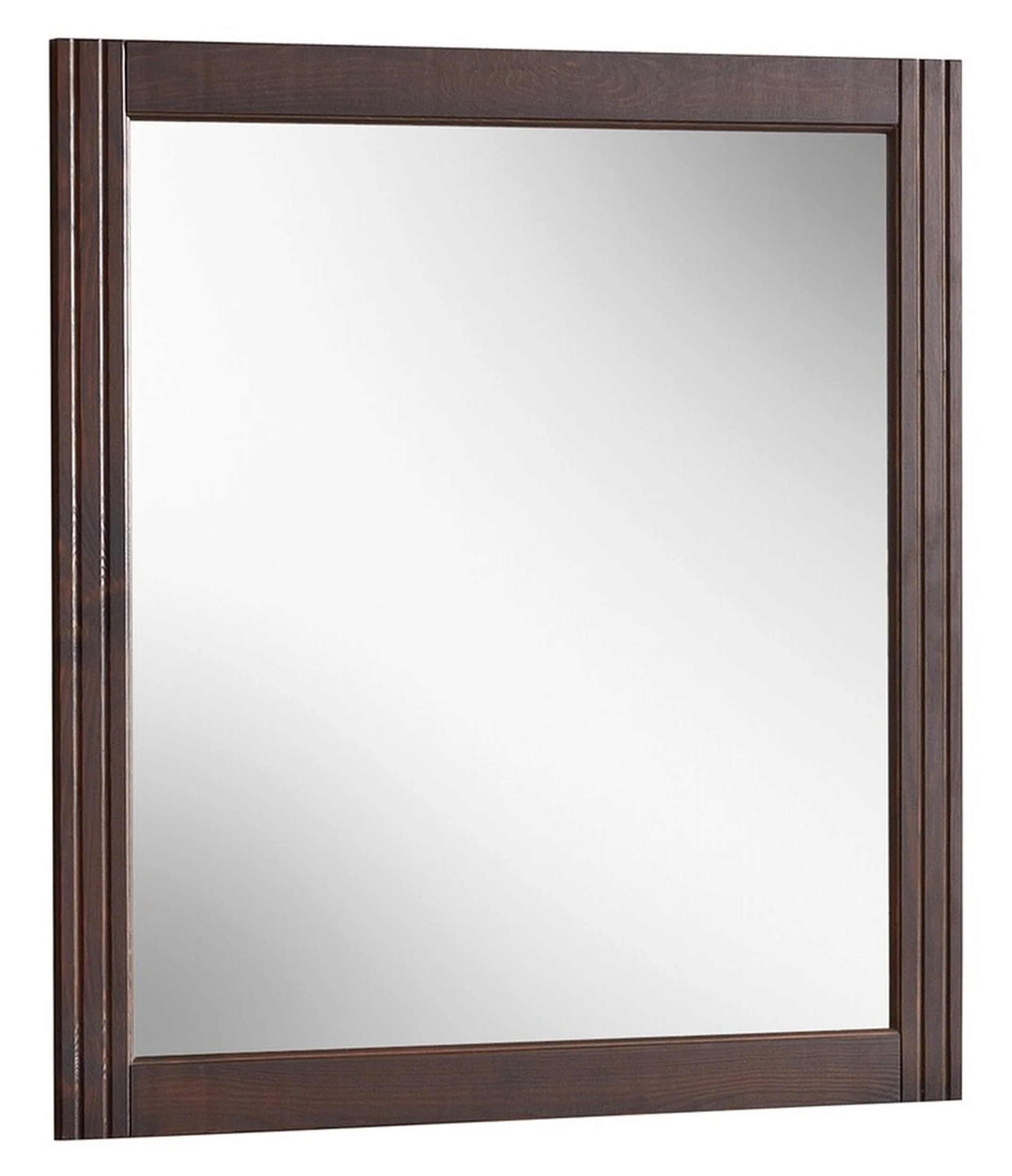 Lustro ścienne Molino 80×73 cm naturalne drewno