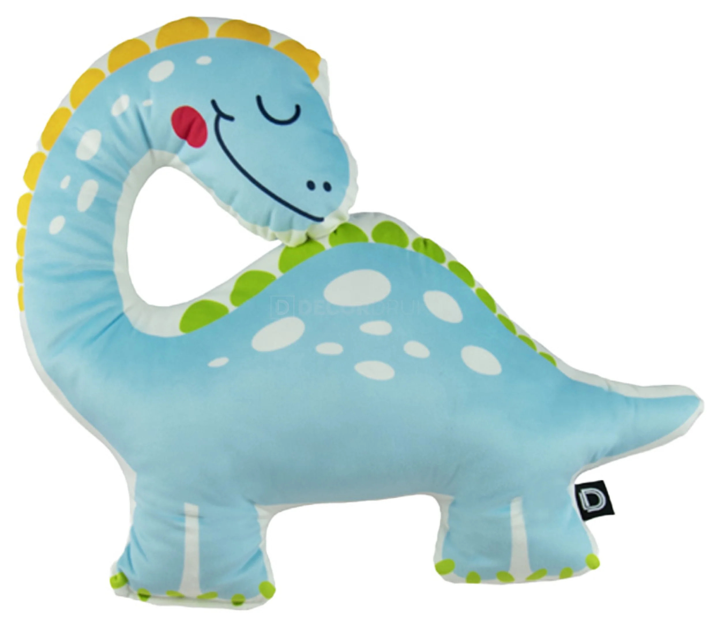 Poduszka dziecięca Dino World 45x35cm niebieski dinozaur