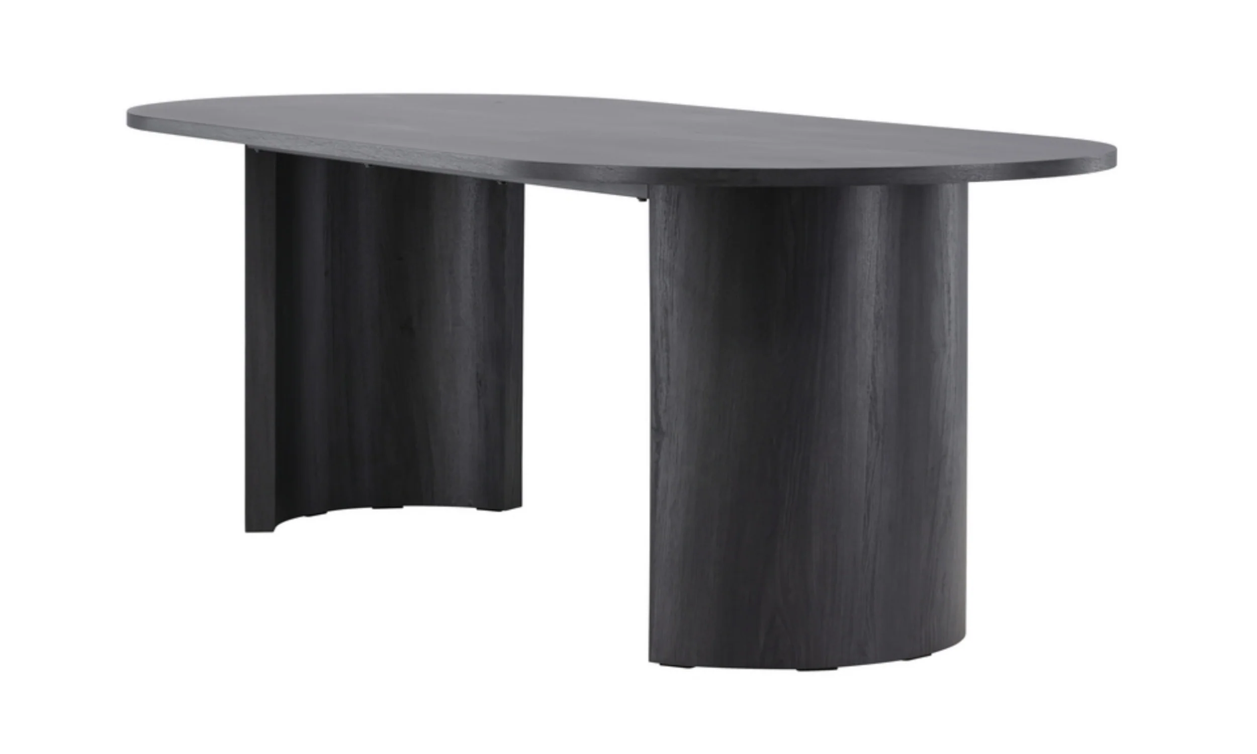 Stół do jadalni Grundsund z owalnym blatem 220×100 cm dąb czarny