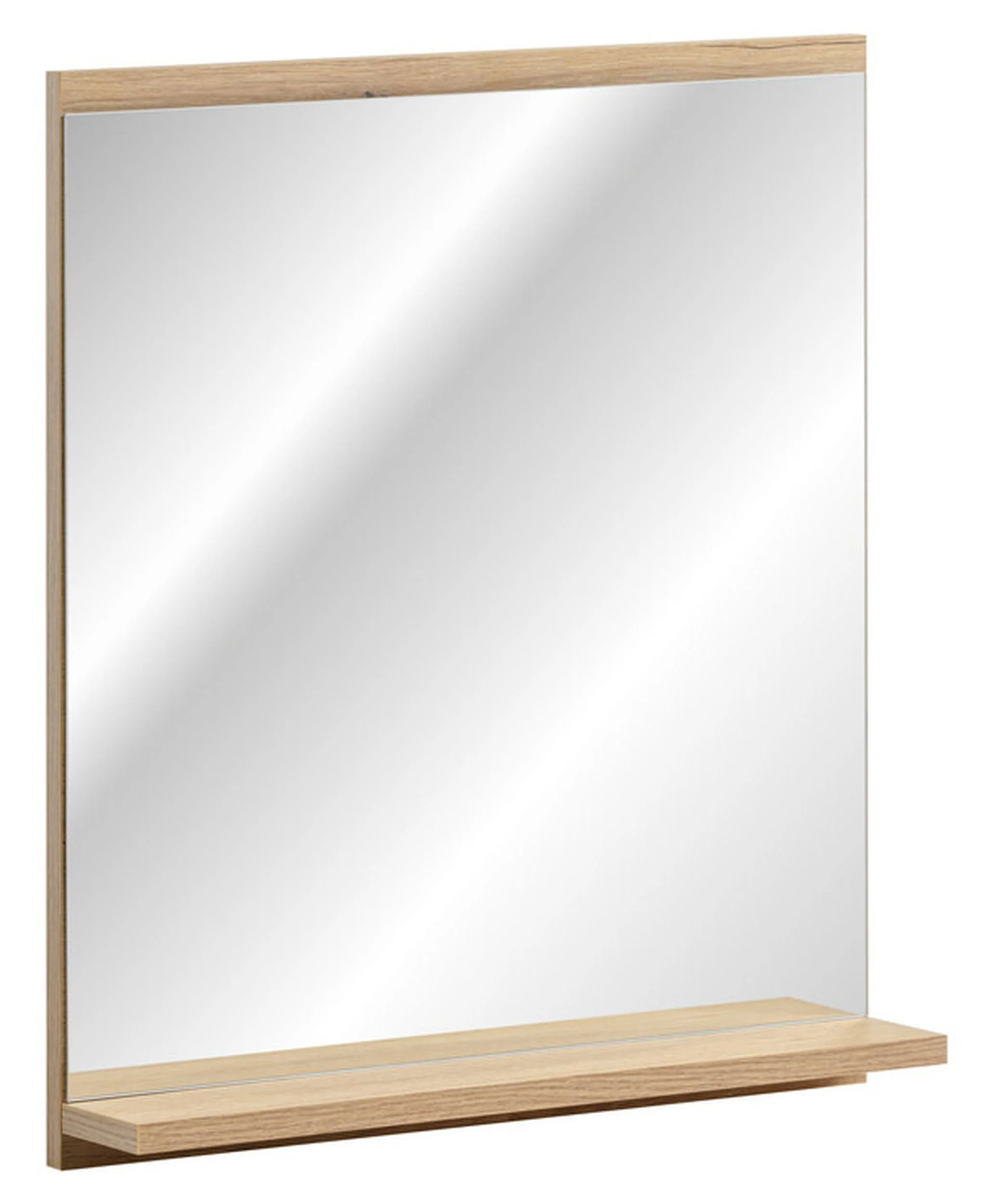 Lustro z półką Novia 50×57 cm dąb evoke
