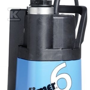 Pompa zatapialna SIMER 6S (230V) – pompuje wodę do2 mm lustra wody (metalowy wirnik i obudowa) ze zintegrowanym wyłącznikiem z elektrodami do automatycznego sterowania pompą OD6601G-06-S